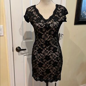 Liberty Love Black Stretch Lace Dress